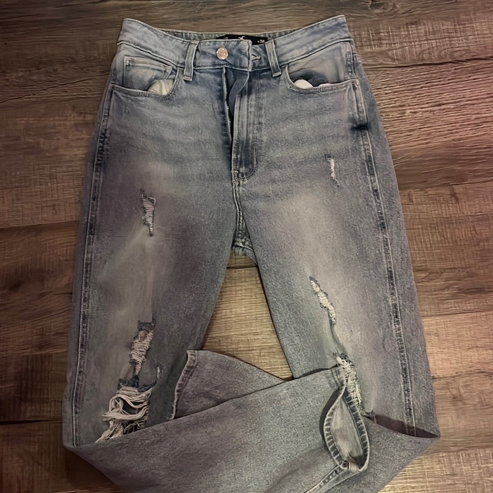 hollister ripped jeans